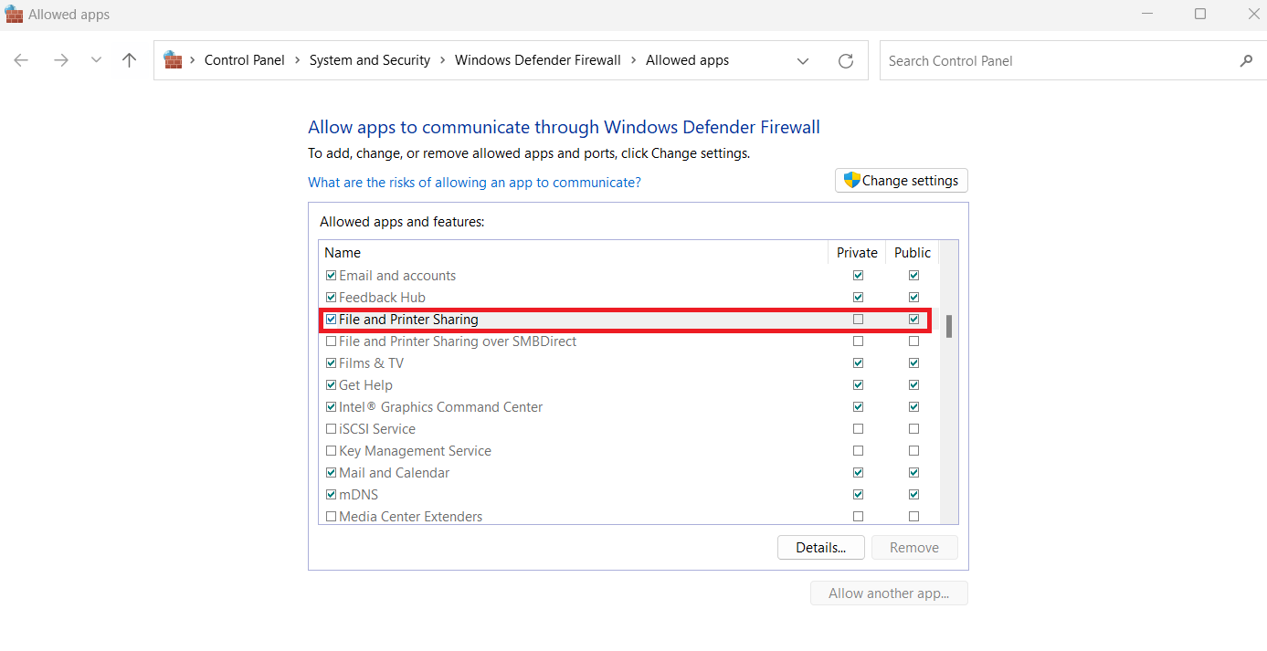 Windows 11 Firewall Settings